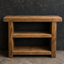 Load image into Gallery viewer, Rustic Handmade Sofa Side Table / Living Room Storage Unit
