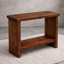 Load image into Gallery viewer, Handcrafted Solid Pine Sofa Side Table – Minimalist End Table
