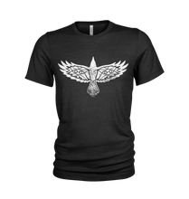Load image into Gallery viewer, Odin's Raven Huggin Vikings T-Shirt
