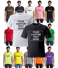 Load image into Gallery viewer, Personalized Custom T-shirts for Men &amp; Women Classic Movie / Music and TV Fonts
