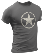 Load image into Gallery viewer, US Army Vintage Style Willys Jeep Star T Shirt
